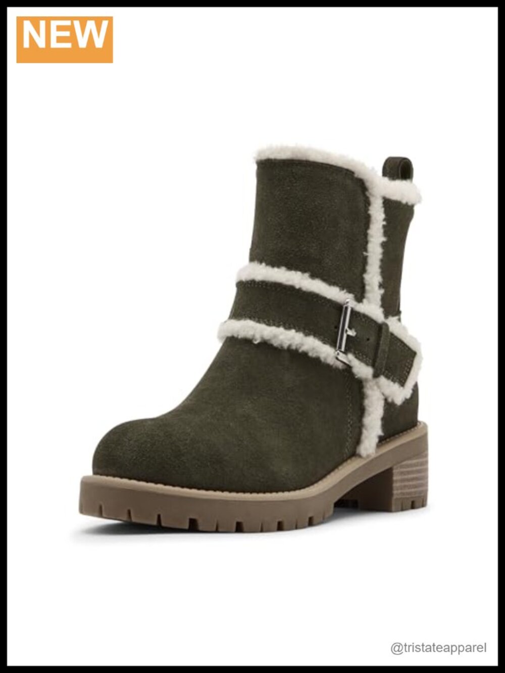 Blondo Margo Ankle Boots Waterproof Suede Leather Lining Zip Block Heel